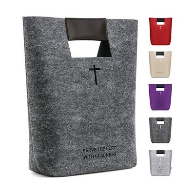 Beautifully Designed Handle Bible Cover Bag