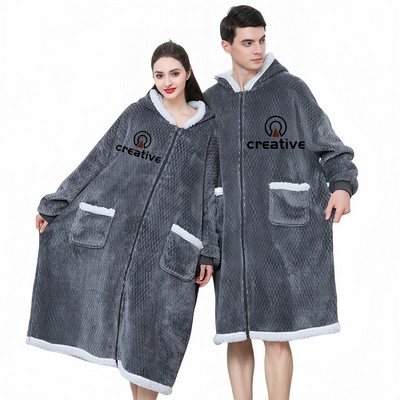 Hooded Oversized Nightgown TV Blanket