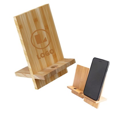 Eco-Friendly Bamboo Mobile Phone Stand