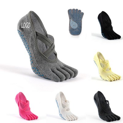 Independent Toe Non-Slip Yoga Floor Socks