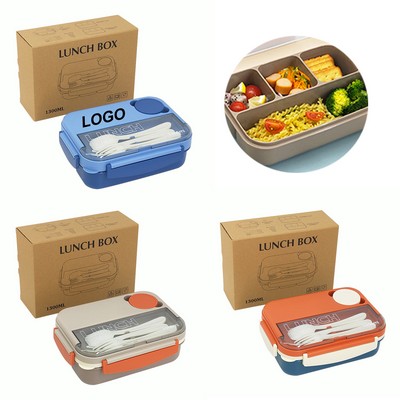 Portable Four Compartments Lunch Box