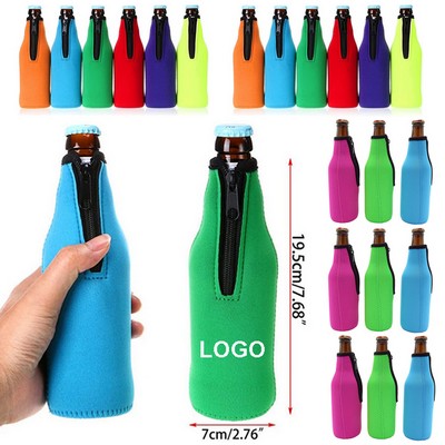 Beer Bottle Sleeves with Zipper