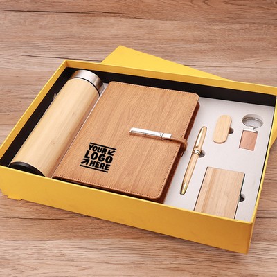 Bamboo Business Stationery Gift Set 6-in-1