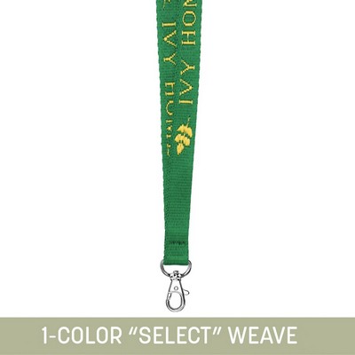 1/2" Woven Lanyard w/ Lobster Claw - "Select" Weave