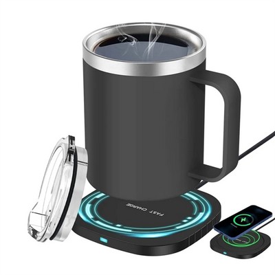 Coffee Cup Warmer with Wireless Charging Pad