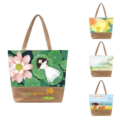 Fashion Printed Canvas Tote Bag