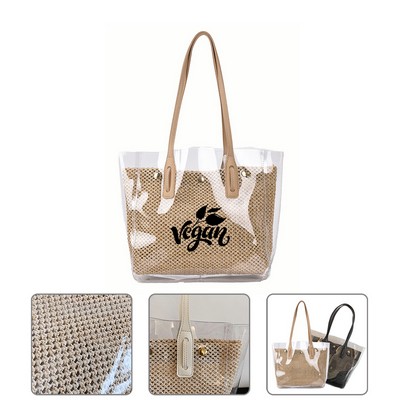 Woven Tote Beach Bag