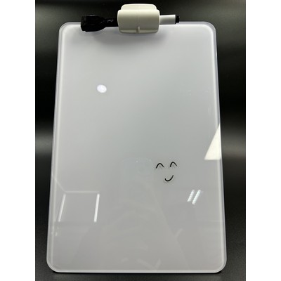 12" x 8" Stand Desktop Glass Whiteboard