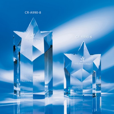 Be A Star Crystal Award 6"H