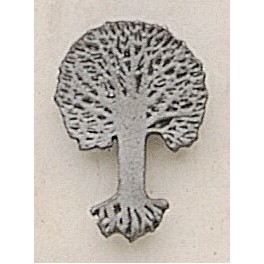 Tree w/ Roots Marken Design Cast Lapel Pin (Up to 1")