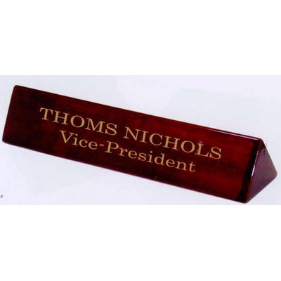 Piano Finish Wood Name Plate