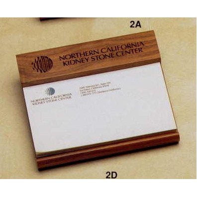 4.7"x5" Walnut 3"x5" Post It Note Holder (2d)