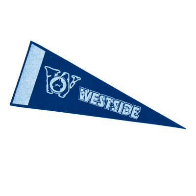 Colored Printed Strip Pennant (4"x10") Screen Print