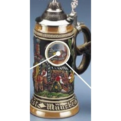 Custom Beer Wagon Stein Mug w/Pretzel Handle