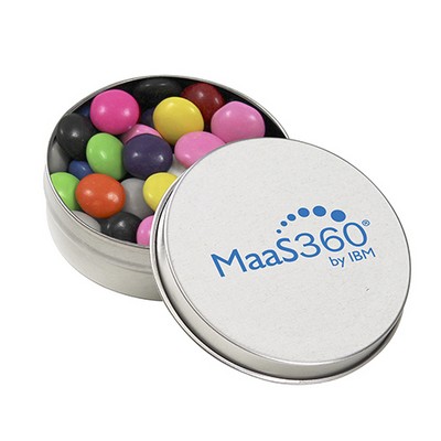 Small Round Tin - Chocolate Buttons Candy