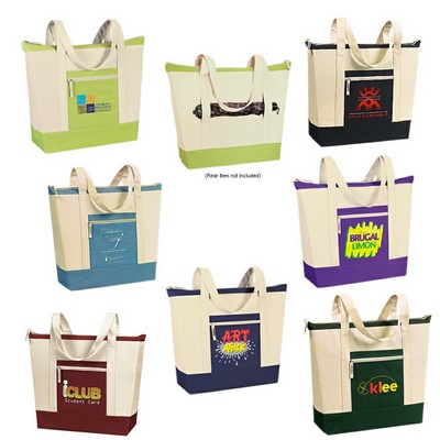 Jumbo Zip Tote Bag (21"x16"x6")