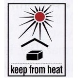 High Visibility Warning Labels (Keep From Heat)