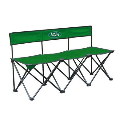 3 Person Sport Bench w/ Back