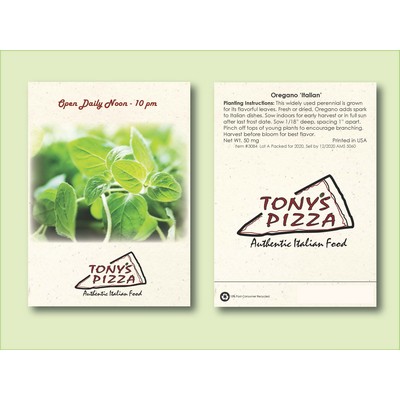 Oregano Herb Seed Packet (3.25" x 4.5")