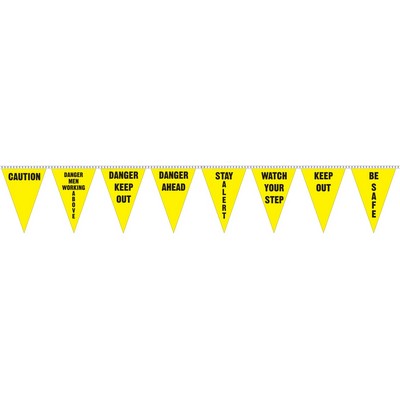 100' Safety Slogan Pennant (Assorted)