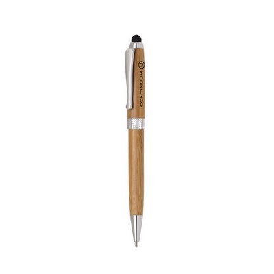 ECO-Friendly Bamboo stylus and ballpoint pen.