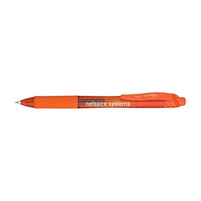 Energel-X® Translucent Barrel Retractable Gel Ink Pen - Orange