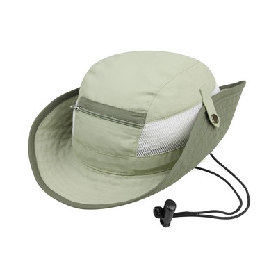 Juniper Taslon UV Bucket Hat w/ Zipper Pocket