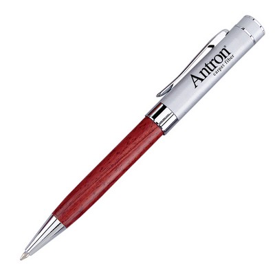 Ivy Twist Action Ballpoint Pen w/Satin Chrome Cap