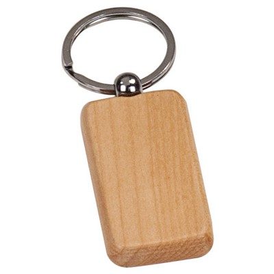 Maple Rectangle Key Chain