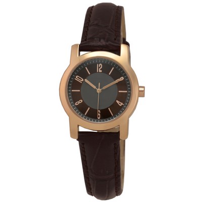 Matsuda Concord Rose Gold Watch (Brown/Brown - Ladies)