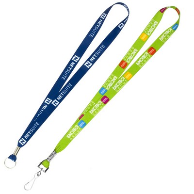 "OWEN" 3/4" Super Soft Polyester Multi-Color Sublimation Lanyard