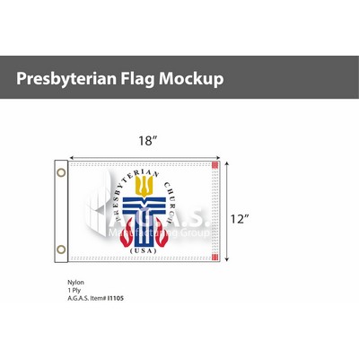 Presbyterian Flags 12x18 inch