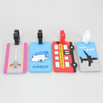 Soft PVC Promotional Travel Durable Cool Luggage Tag