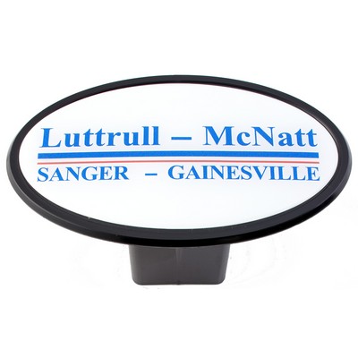 Laminate Trailer Hitch Cover w/White Reflective Material