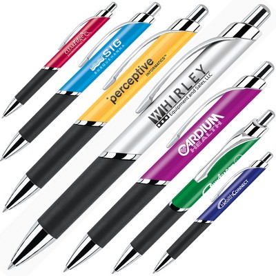 Plunge Action Aluminum Ballpoint Pen