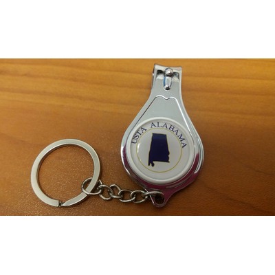 Bottle Opener / Nail Clipper Keyring