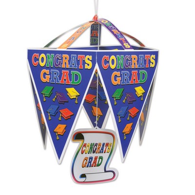 Congrats Grad Pennant Chandelier