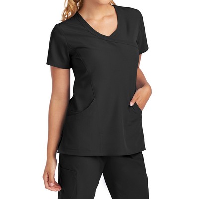 Barco® Skechers™ Women's Reliance Mock Wrap Scrub Top