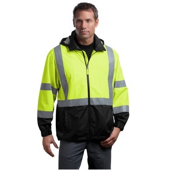 Cornerstone® ANSI 107 Class 3 Safety Windbreaker Jacket