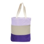 Q-Tees Tri-Color Tote Bag