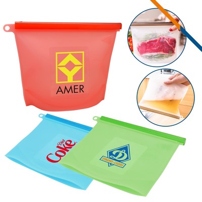 Aqua Silicone Food Bag