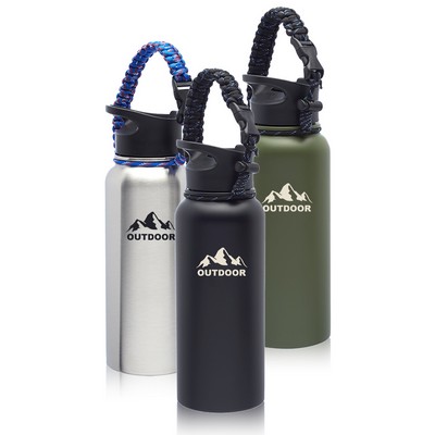 34 Oz. Vulcan Stainless Steel Water Bottles with Strap