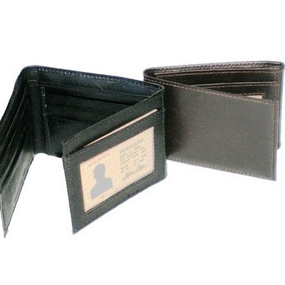 Leather Wallet w/Side Flap