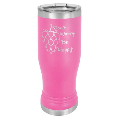 14 Oz. Pink Pilsner Tumbler