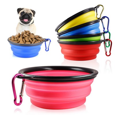 Collapsible Pet Bowl With Carabiner