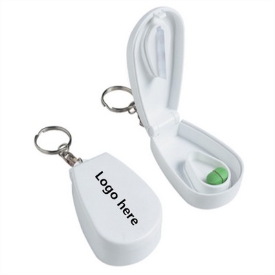 Plastic Medical Pill Crusher Cutter /W Keychain