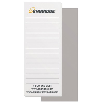 50 Page Note-Pads with 2 Custom Color Imprint (2.75"x7")