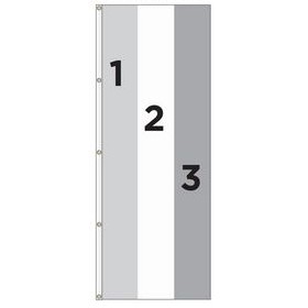 10' x 3' Three Stripe Nylon Vertical Flag