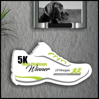 12" Shoe Shaped White Acrylic Plaque