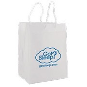 Imprinted Frosted Clear EuroTote (10"x5"x13")